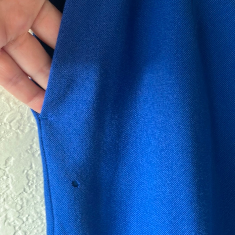 Pendleton 100% Wool Royal Blue Classic W. Pockets… - image 5